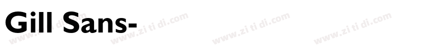 Gill Sans字体转换